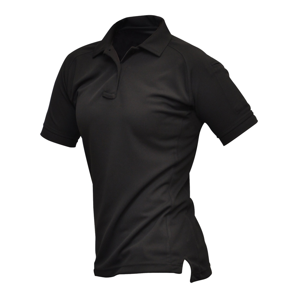 VERTX COLDBLACK WMN S/S POLO BLK MED