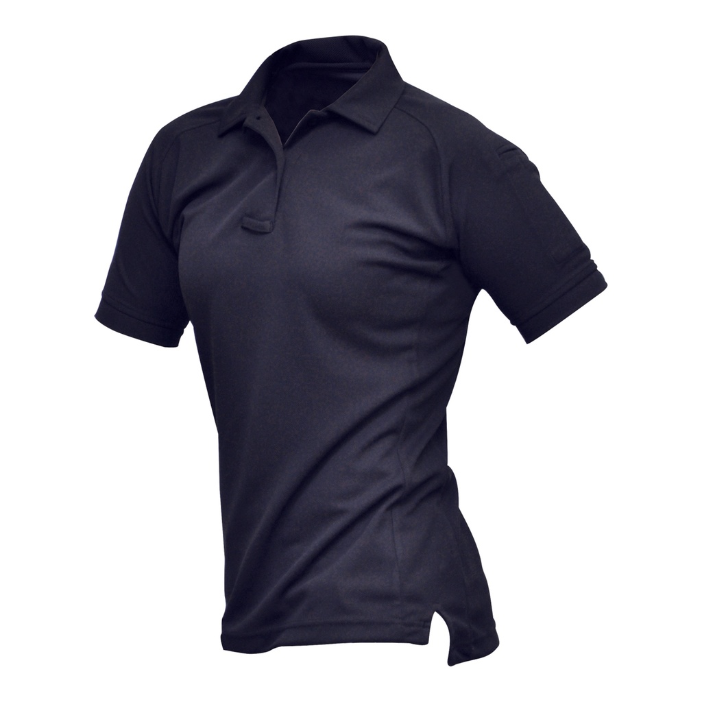 VERTX COLDBLACK WMN S/S POLO NVY MED