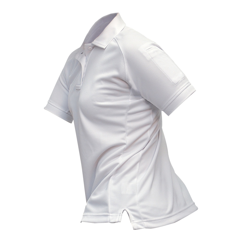 VERTX COLDBLACK WMN S/S POLO WHT LRG