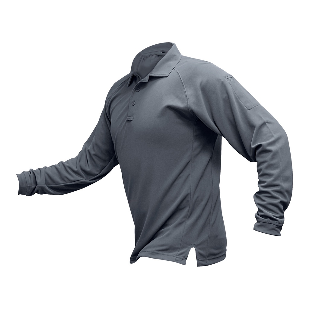 VERTX COLDBLACK L/S POLO GRY 2XL