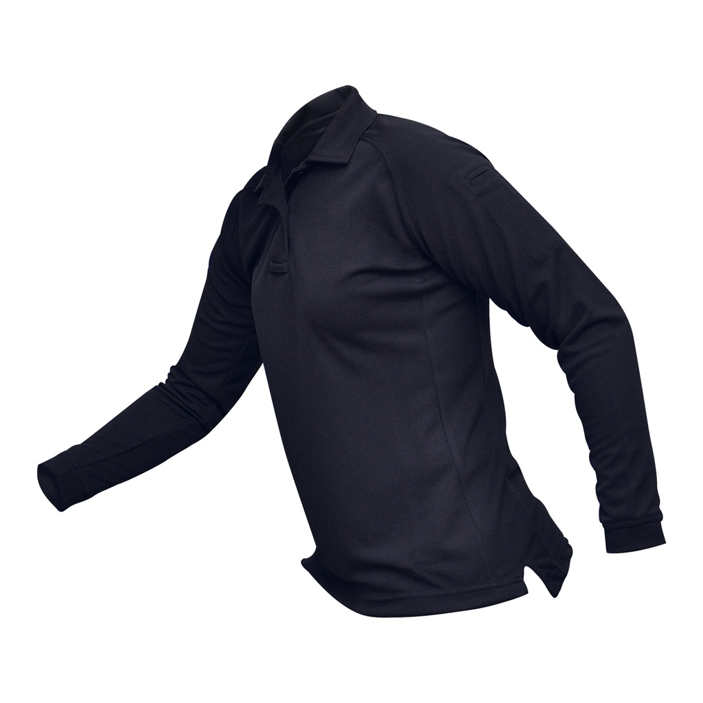 VERTX COLDBLACK WMN L/S POLO NVY SM