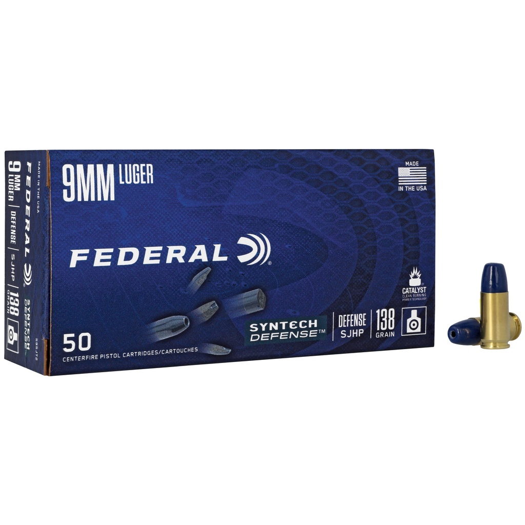 FED SYN DEF 9MM 138GR SJHP 50/500