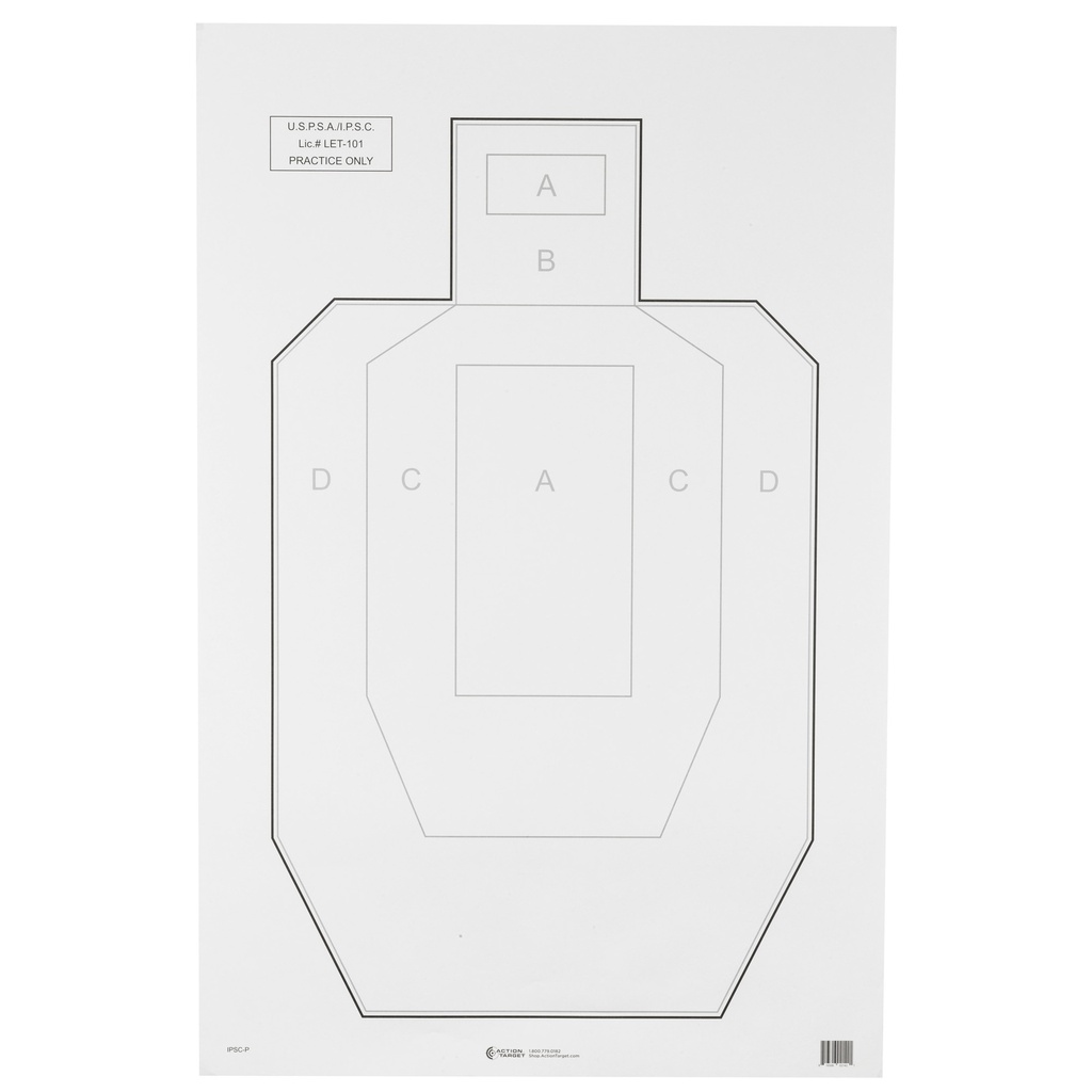 ACTION TGT USPSA PAPER 100PK