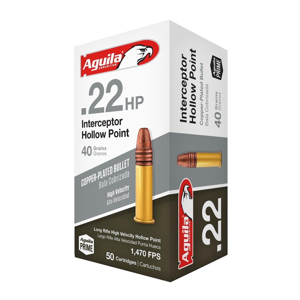 AGUILA 22LR INTERCPT 40GR HP 50/1000