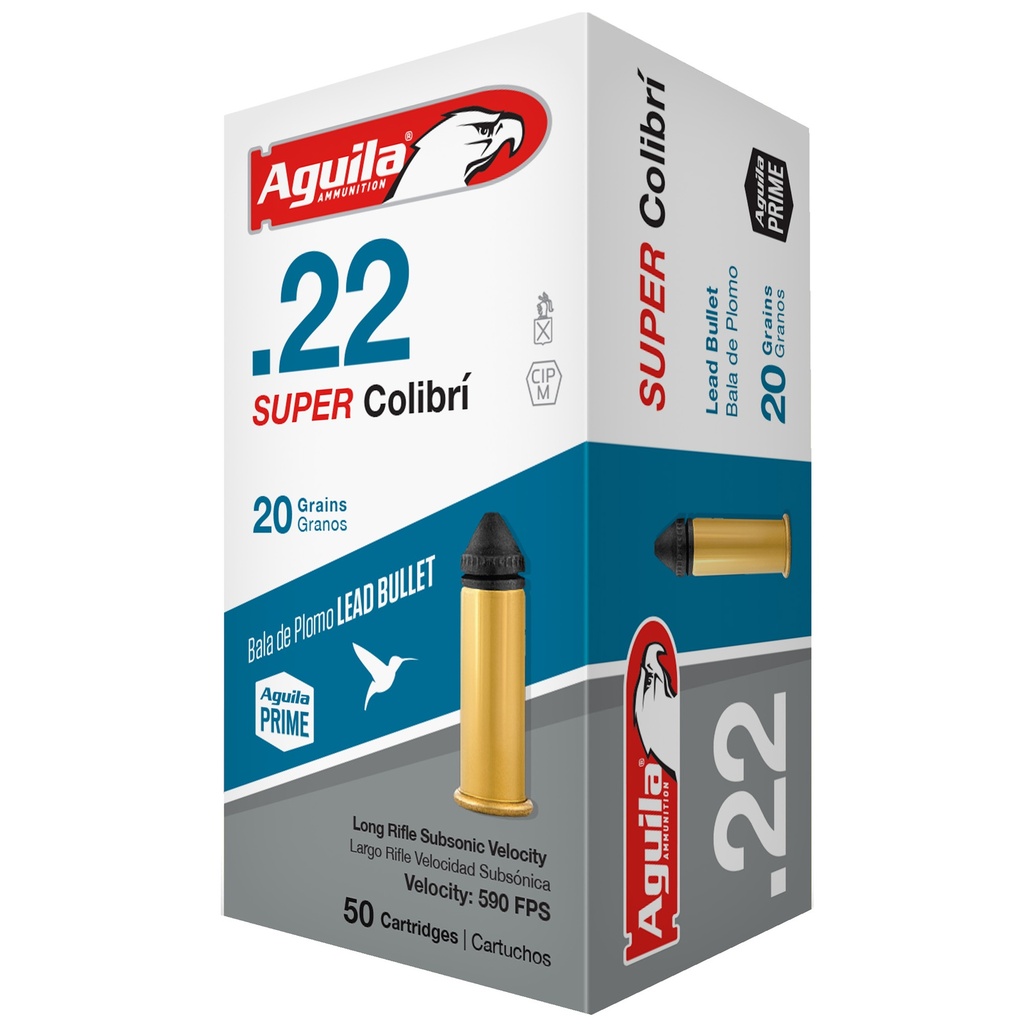 AGUILA 22LR SUP COLIBRI 20GR 50/1000