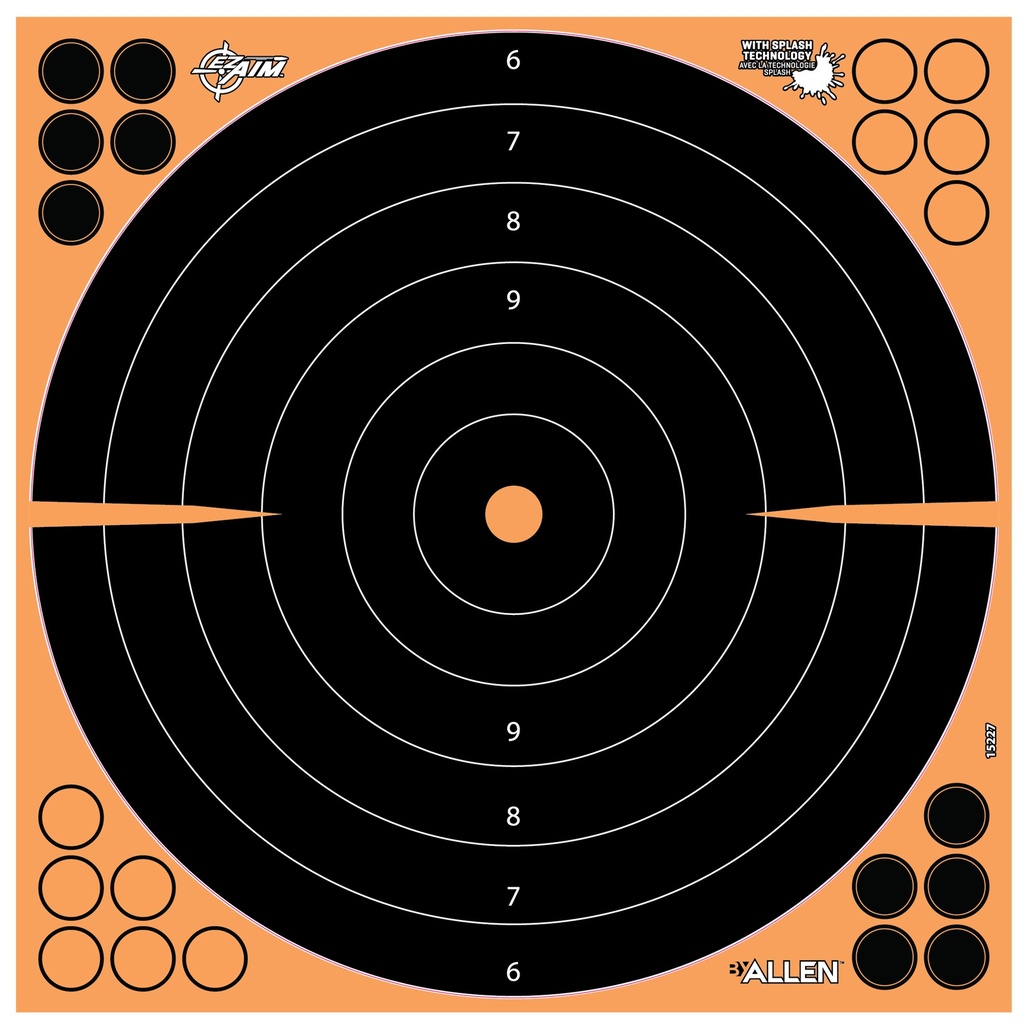 ALLEN EZ AIM 16"X16" BULLSEYE 5PK