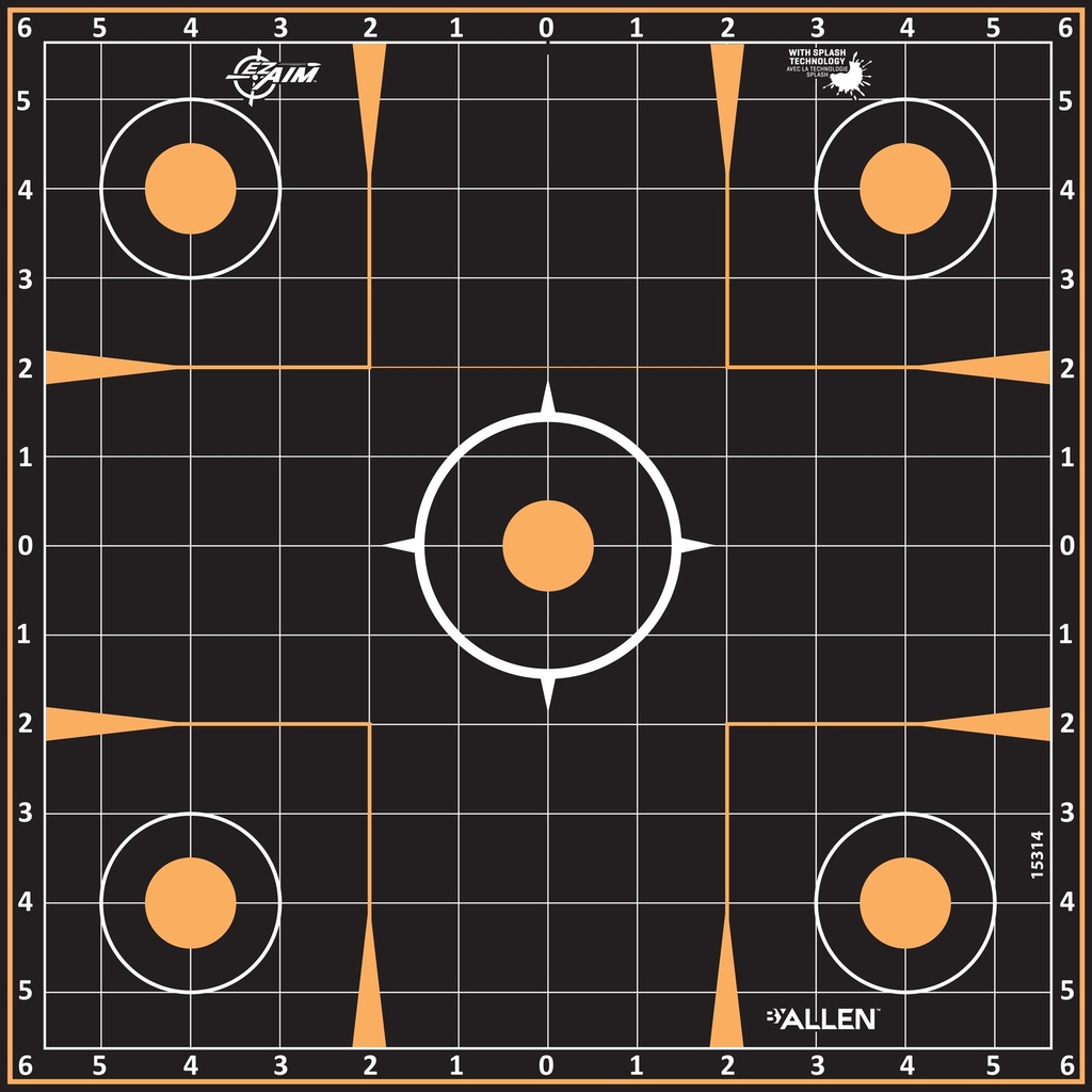 ALLEN EZ AIM 12"X12" SIGHT-IN 5PK