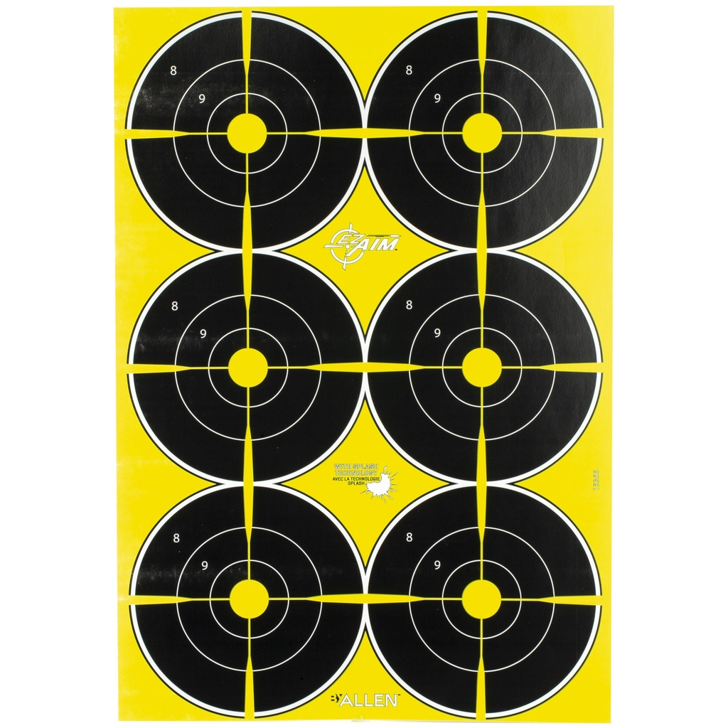 ALLEN EZ AIM 12"X18" BULLSEYE 8PK