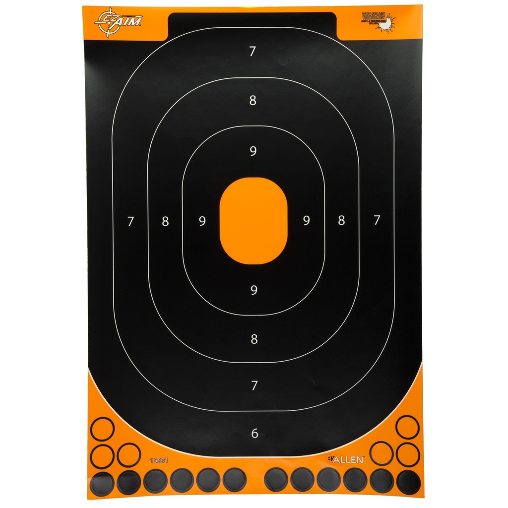 ALLEN EZ AIM HANDGUN TRAIN 12X18 5PK