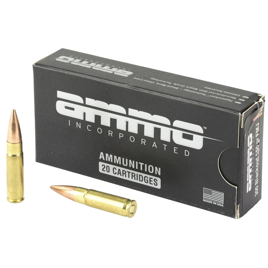 AMMO INC 300BLK 150GR FMJ 20/500