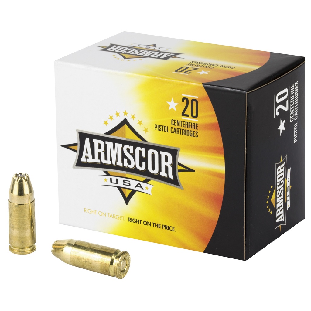 ARMSCOR 9MM 124GR JHP 20/500