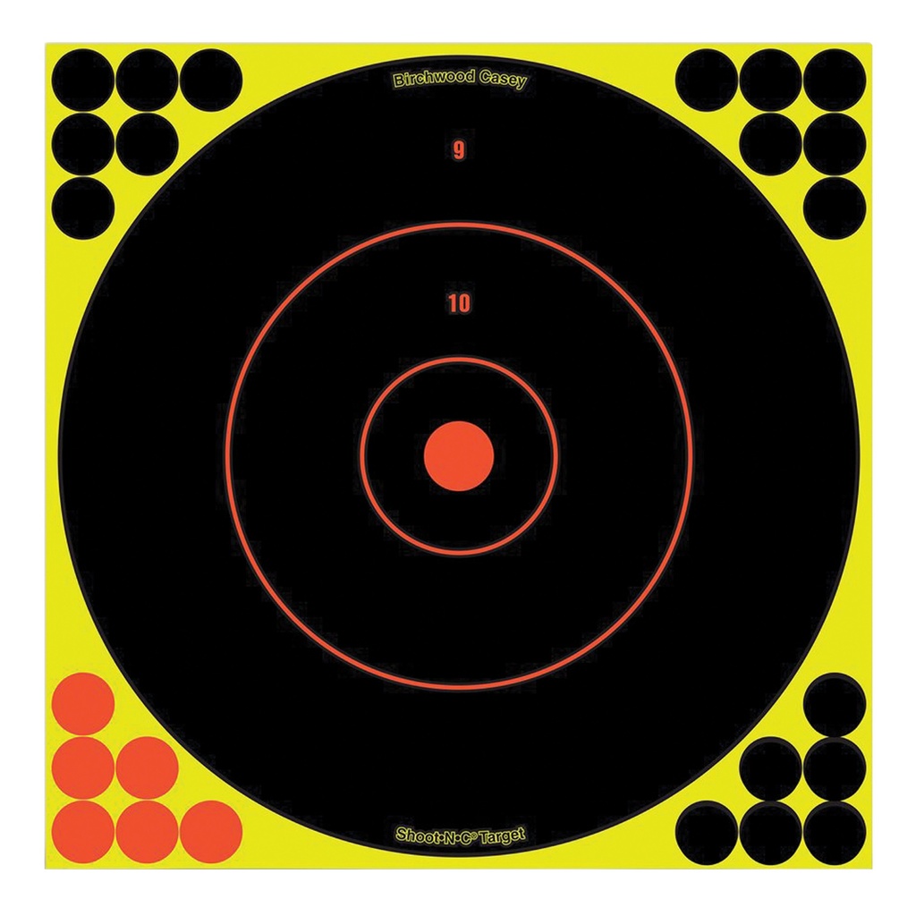 B/C SHT-N-C RND BULLSEYE TGT 5-12"