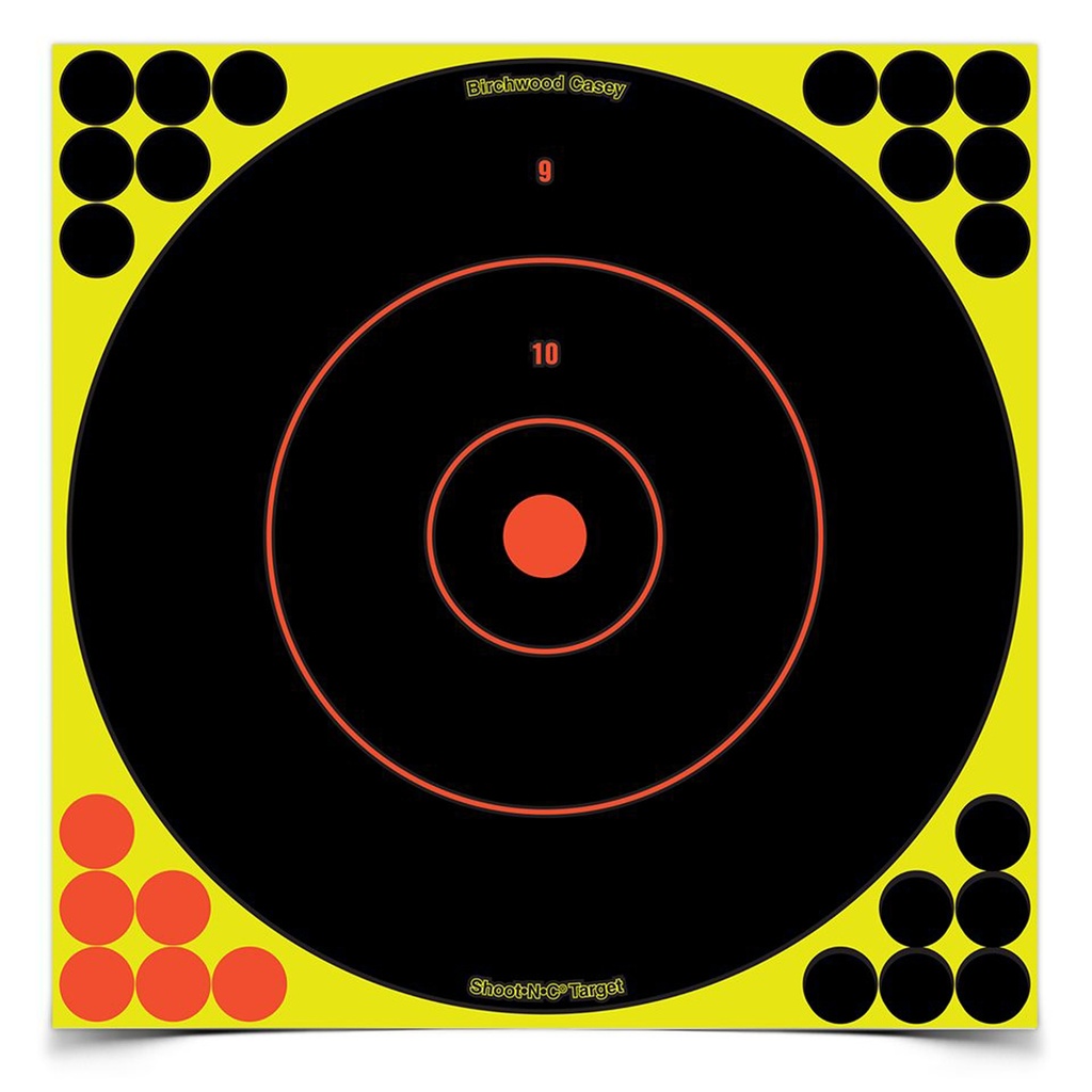 B/C SHT-N-C RND BULLSEYE TGT 12-12"