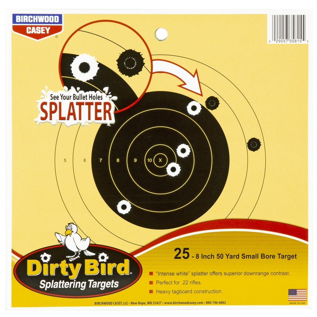 B/C DIRTY BIRD 50YD SMALL BORE 25-8"