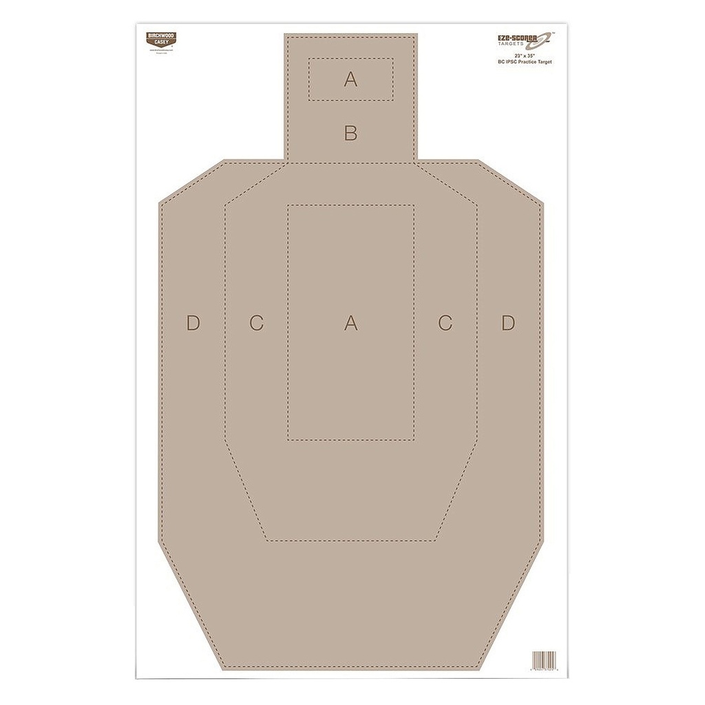 B/C EZE-SCORER IPSC TGT 100-23X35