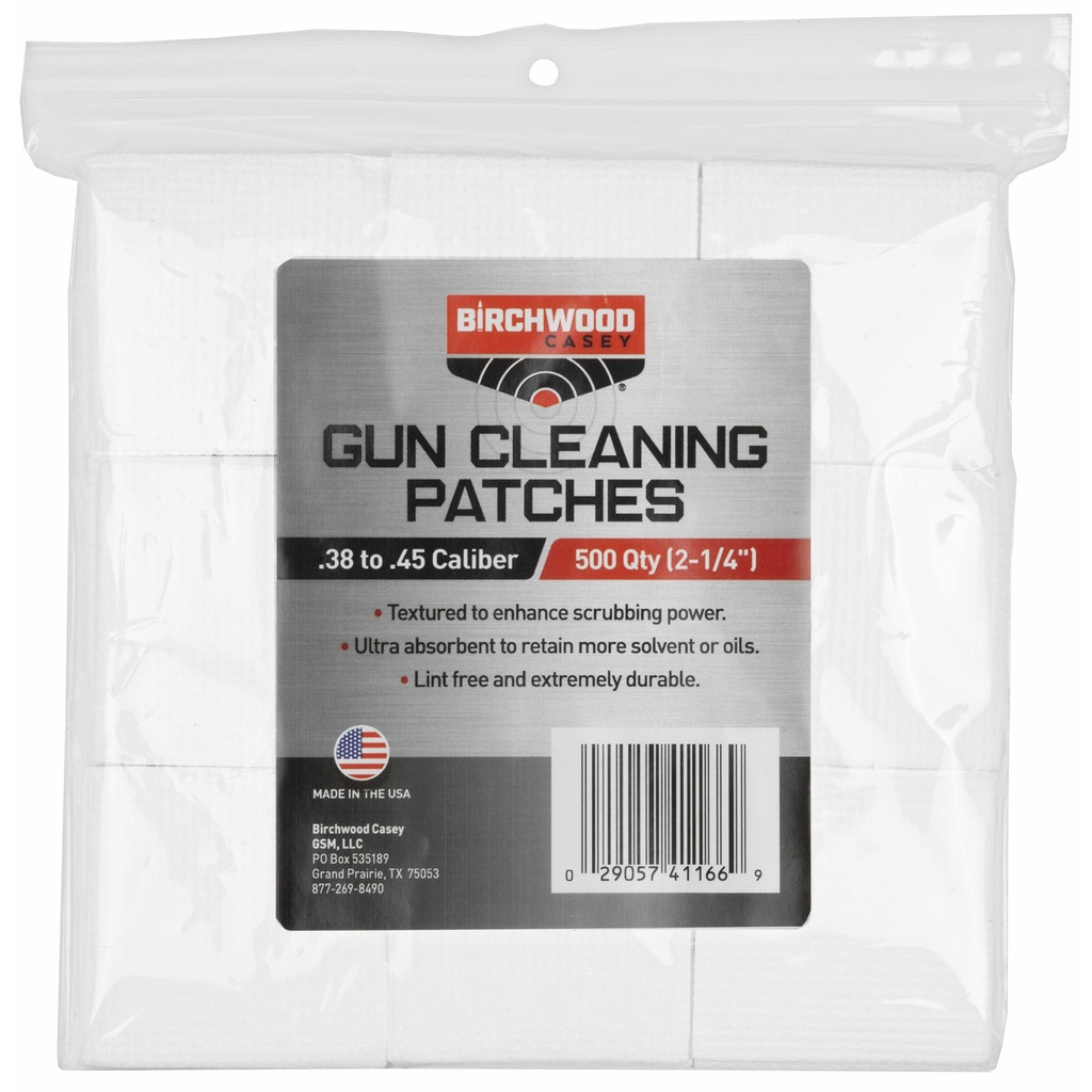 B/C PATCHES 2-1/4" .38-.45 CAL 500PK