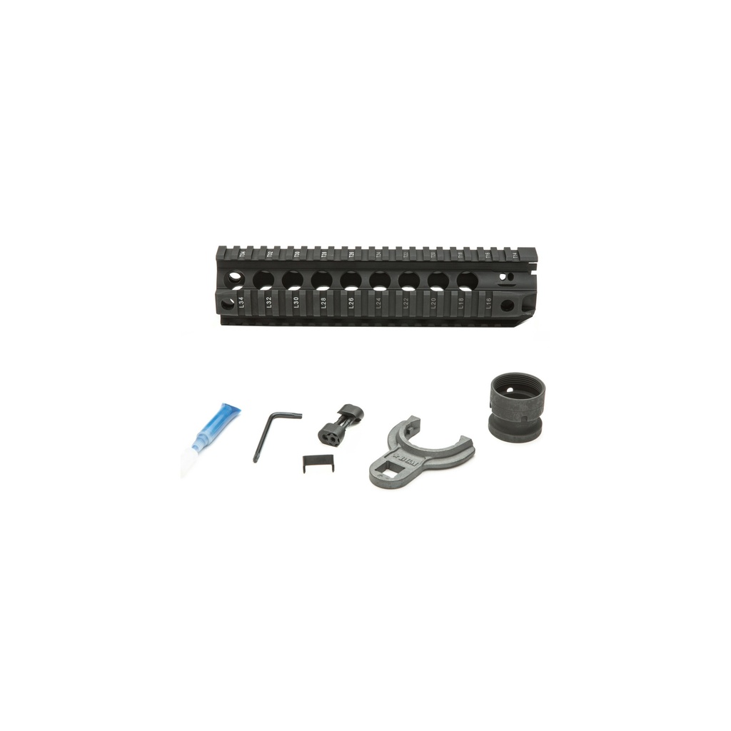 BCM GUNFTR QUAD RAIL 556 9" BLK