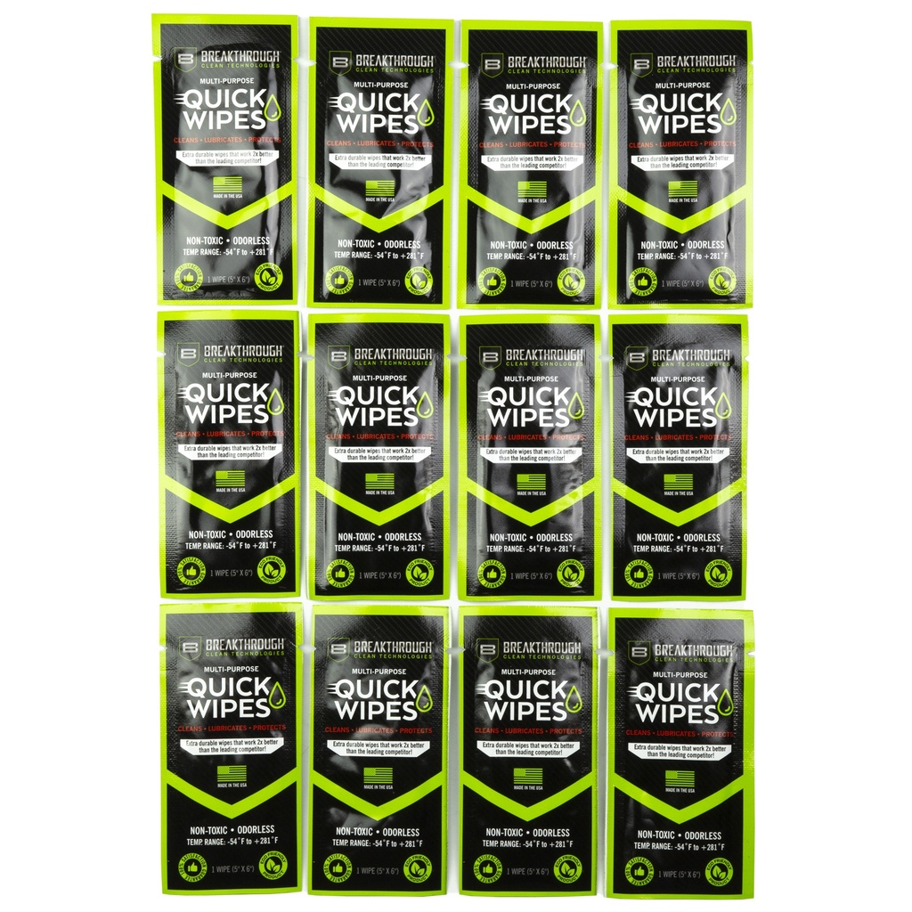 BCT SYNTHETIC CLP QUICK WIPES 12PK