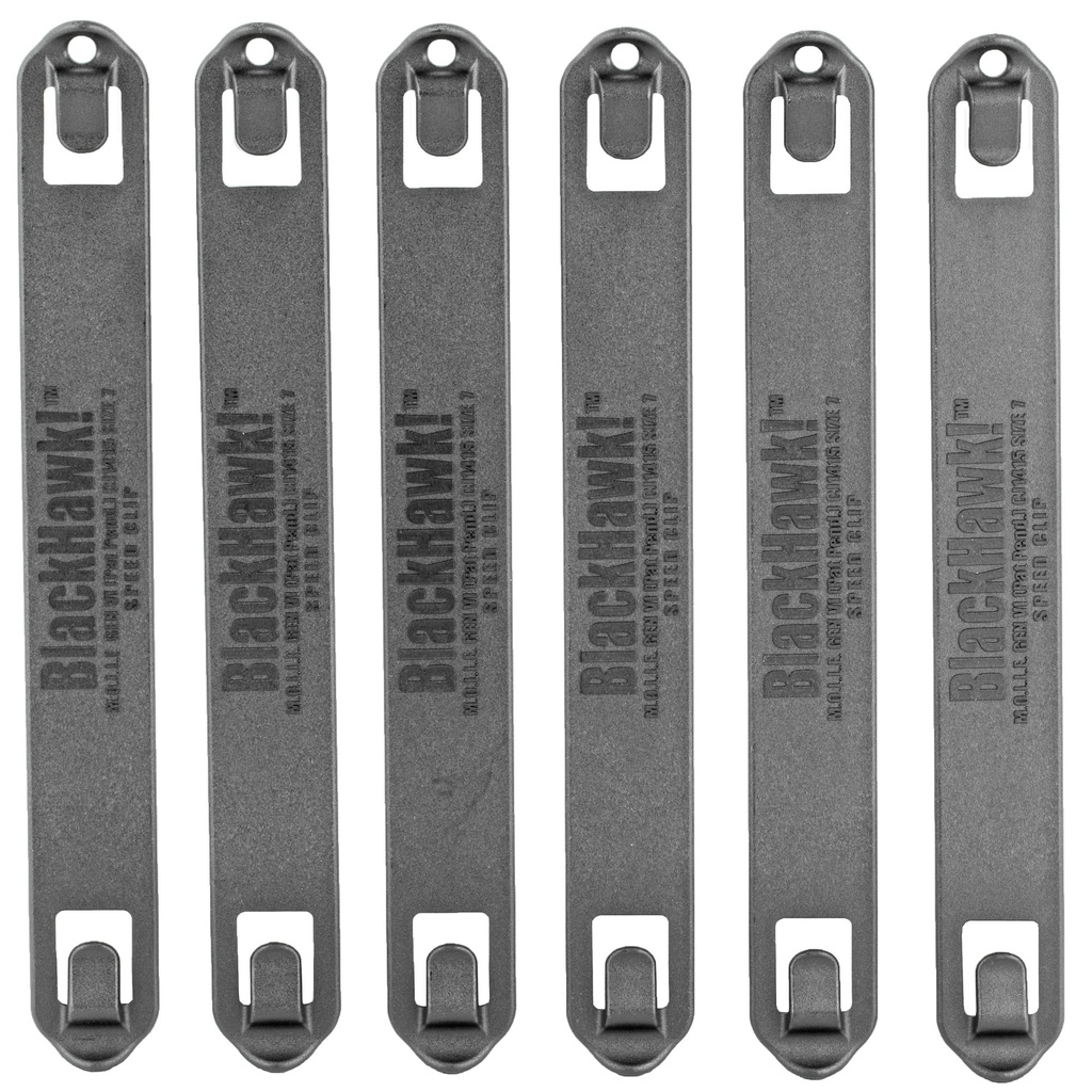 BH SPEEDCLIP 6 PACK/ #7 7" BLK