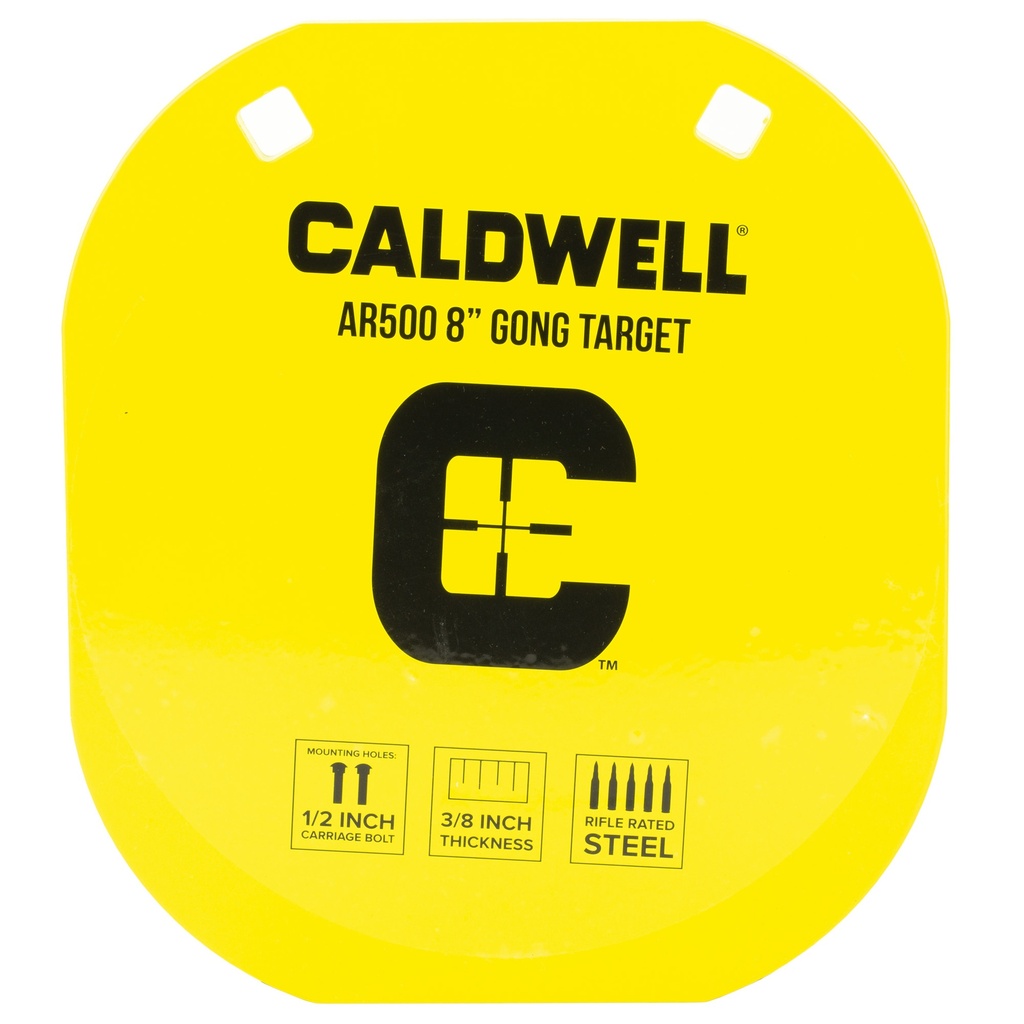 CALDWELL AR500 8" YELLOW