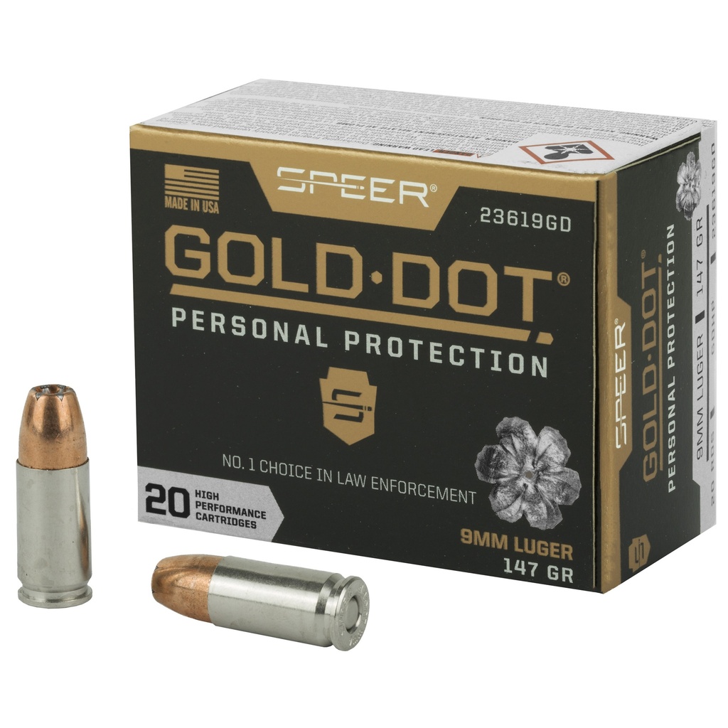 SPR GOLD DOT 9MM 147GR HP 20/200