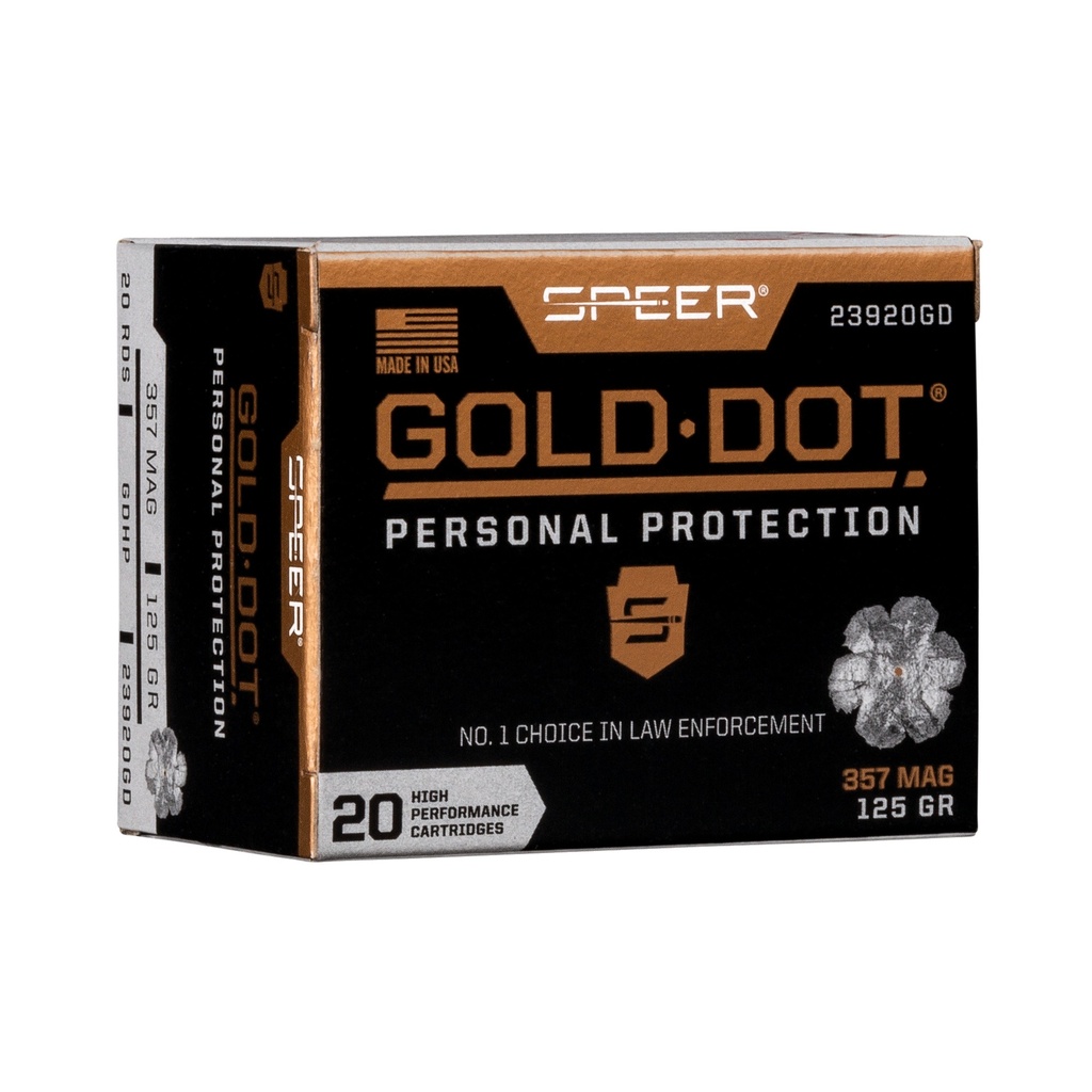 SPR GOLD DOT 357MAG 125GR HP 20/200