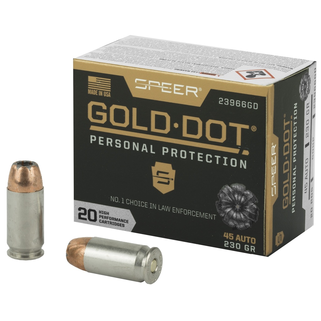 SPR GOLD DOT 45ACP 230GR HP 20/200