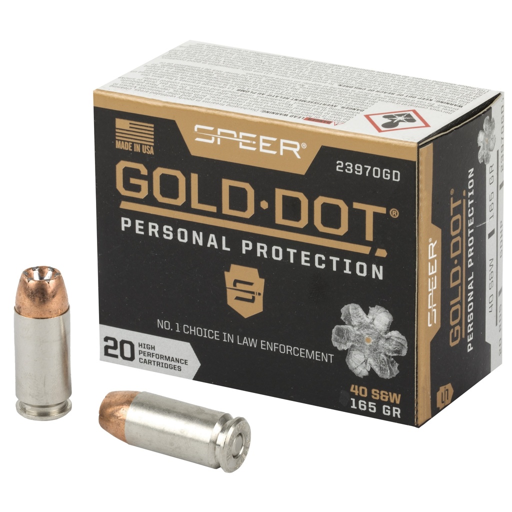 SPR GOLD DOT 40SW 165GR HP 20/200