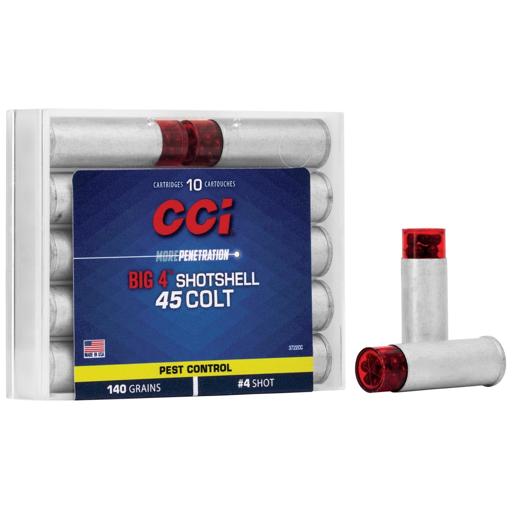 CCI 45LC #4 SHOTSHELL10/200