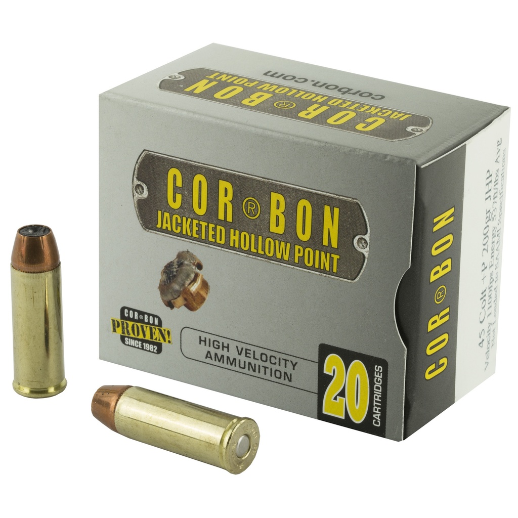 CORBON 45CLT+P 200GR JHP 20/500