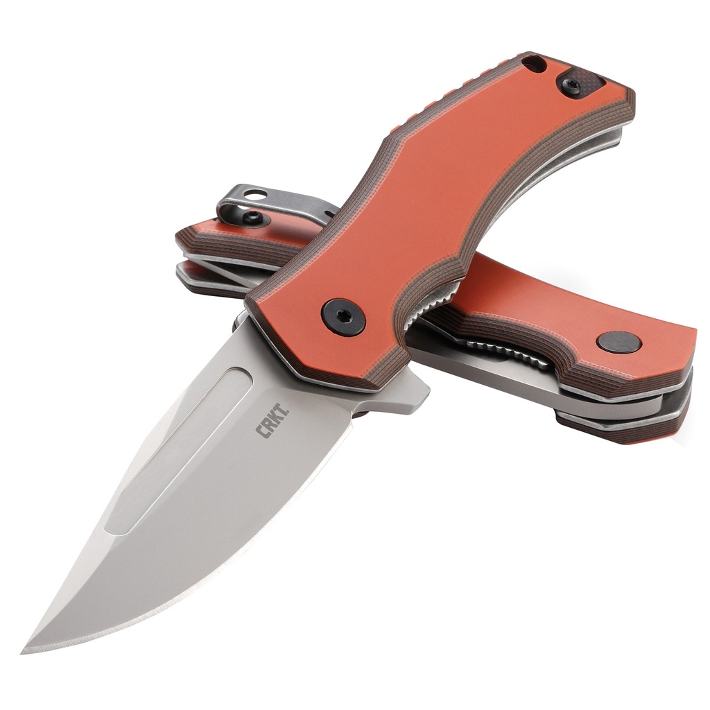 CRKT FAWKES ORANGE 2.74" PLAIN EDGE