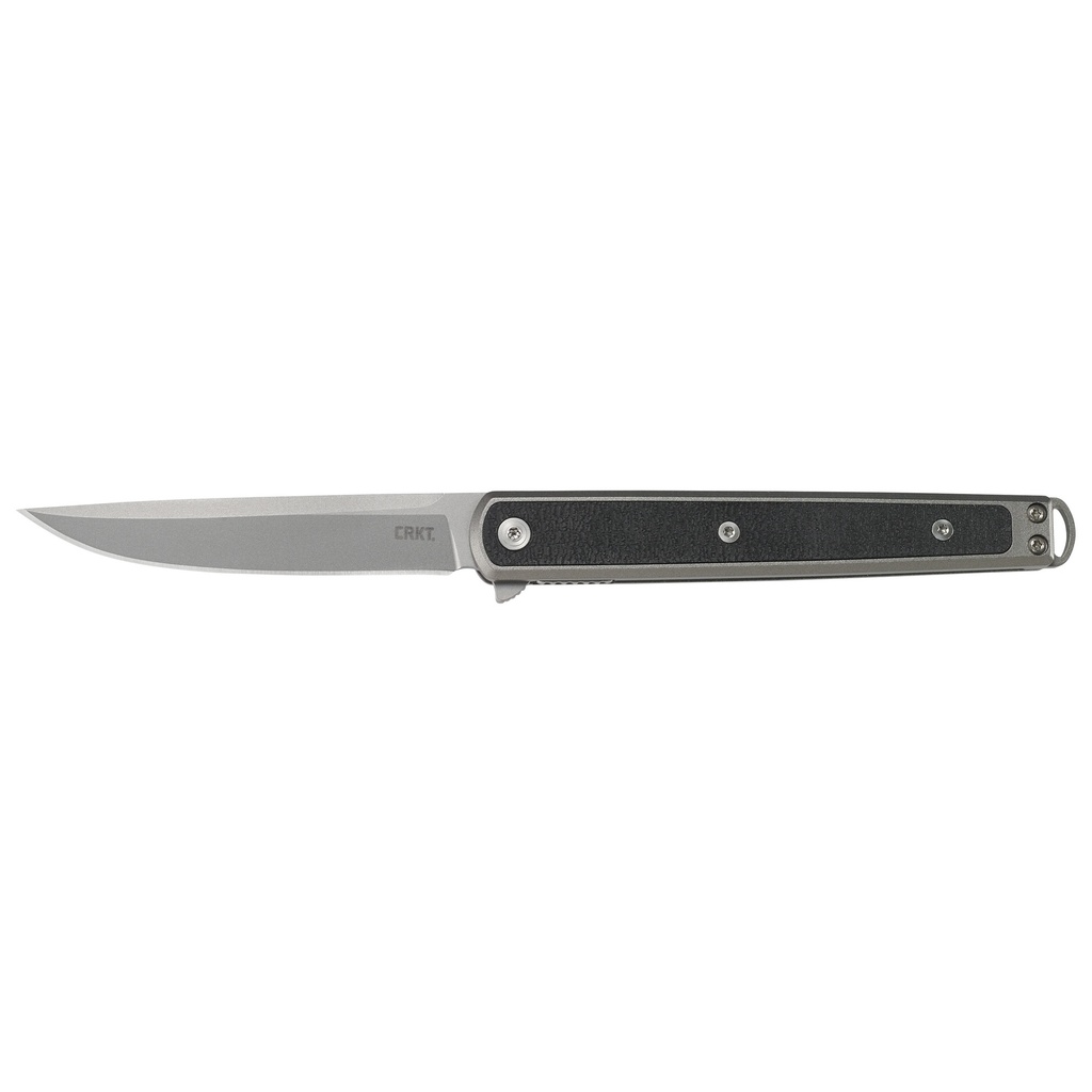 CRKT SEIS BLACK 3.32" PLAIN EDGE