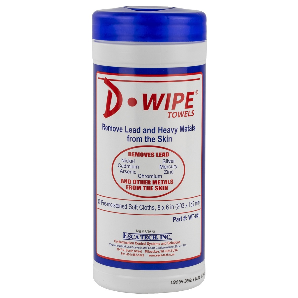 D-WIPE TOWELS 12-40 CT CANISTERS