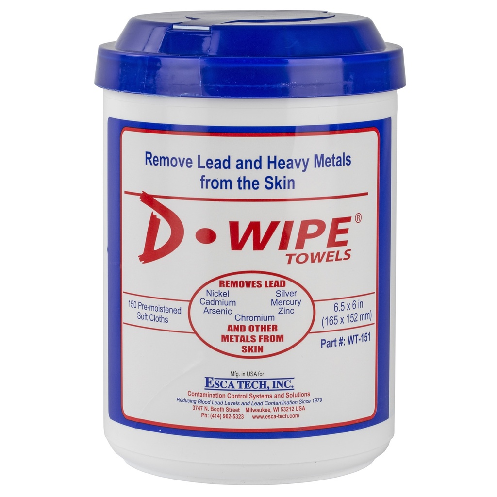 D-WIPE TOWELS 8-150 CT CANISTERS