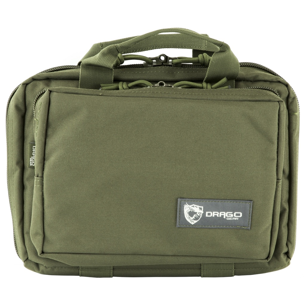 DRAGO GEAR DOUBLE PISTOL CASE GRN