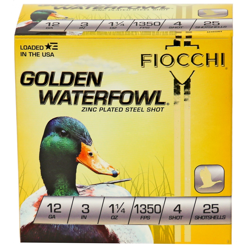 FIOCCHI 12GA #4 GOLDEN 25/250