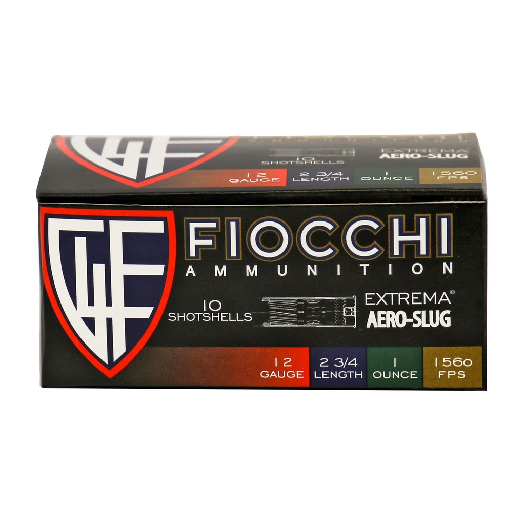 FIOCCHI 12GA AERO SLUG HV 10/250