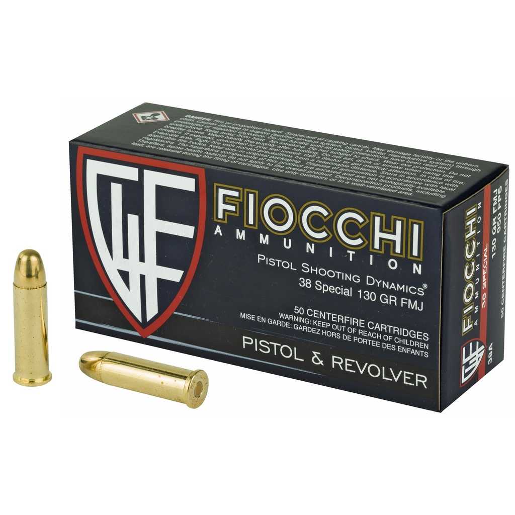 FIOCCHI 38SPL 130GR FMJ 50/1000