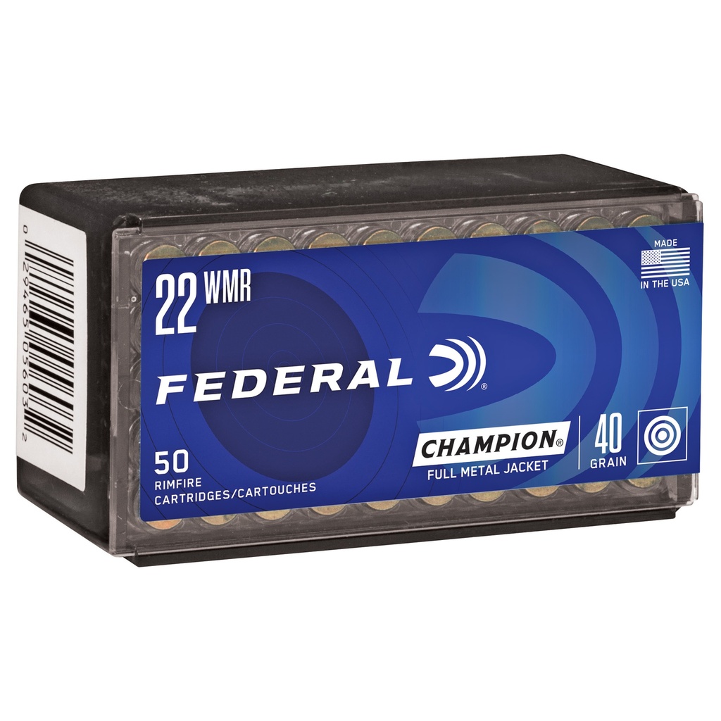 FED CHAMP 22WMR 40GR FMJ 50/3000