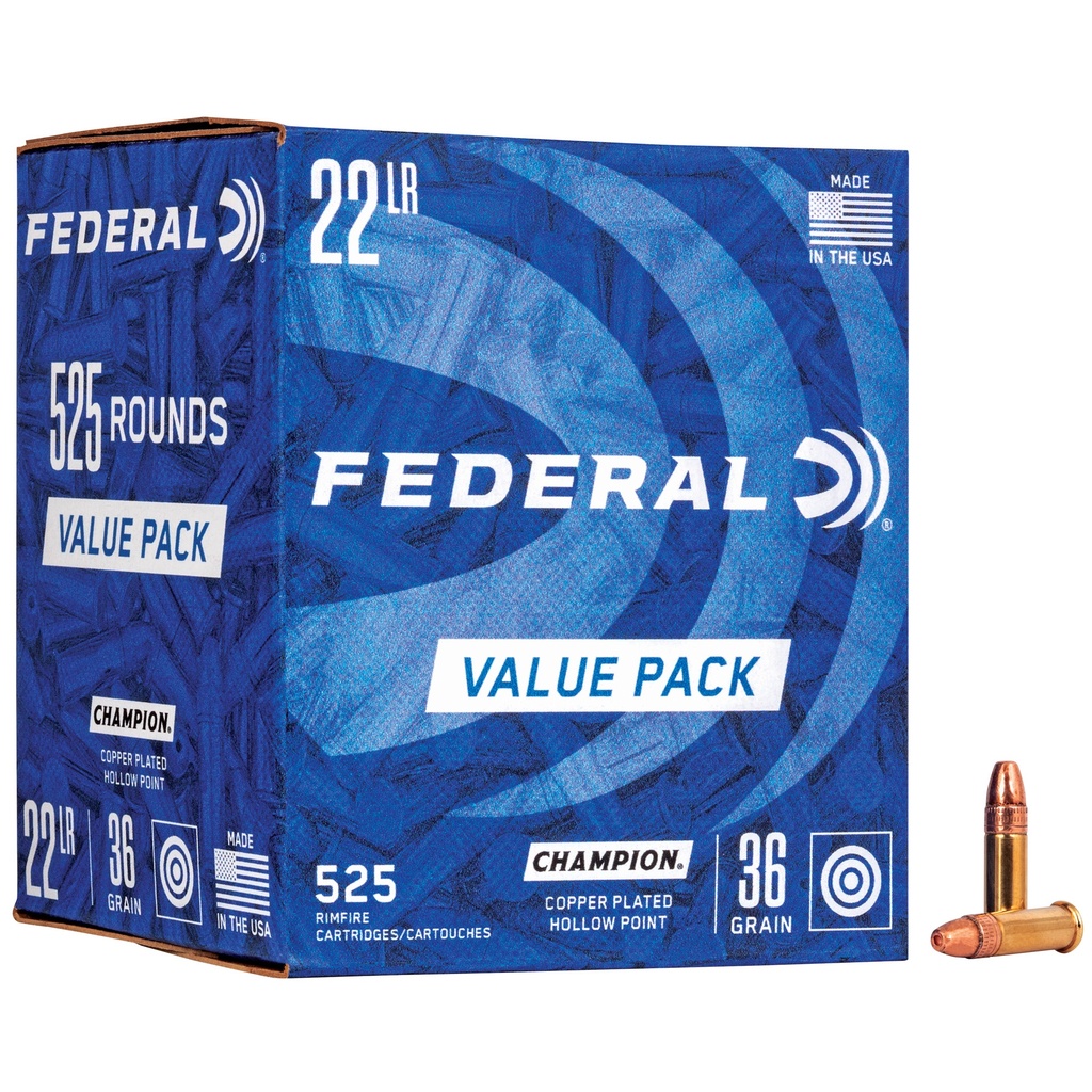 FED CHAMP 22LR 36GR CP HP 525/5250