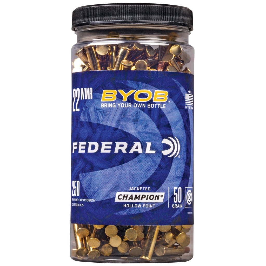 FED CHAMP 22WMR 50GR JHP 250CT BYOB