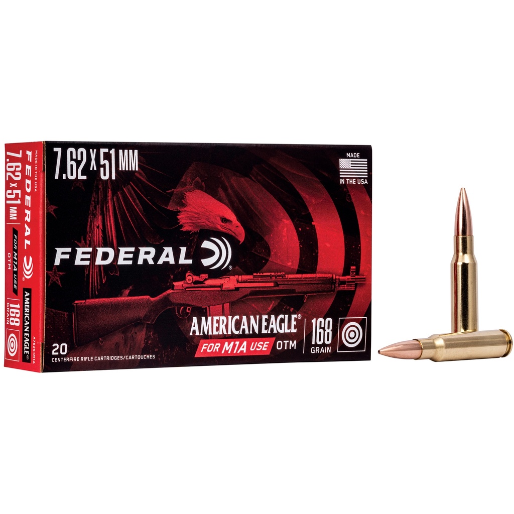 FED AM EAGLE 762X51 168GR M1A 20/200