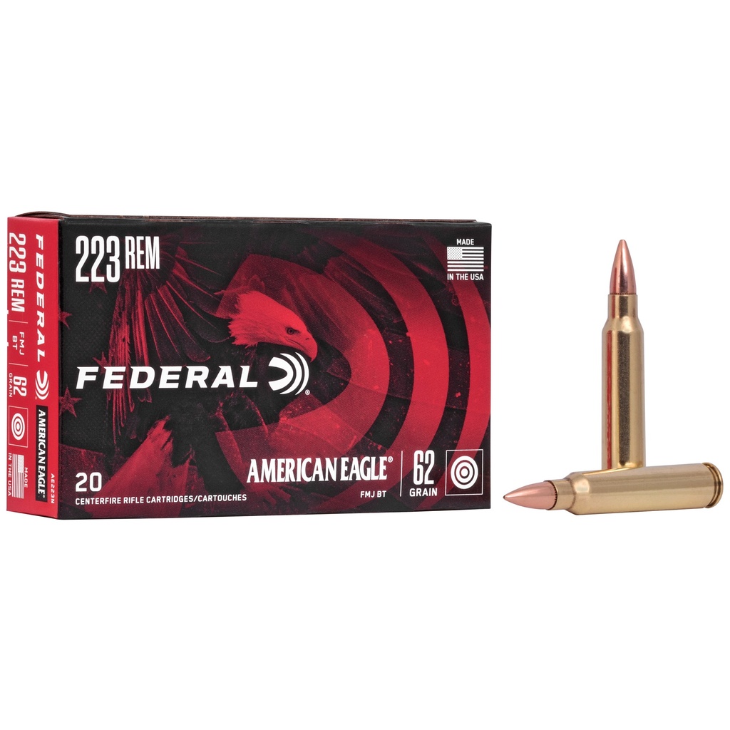 FED AM EAGLE 223 REM 62GR FMJ 20/500