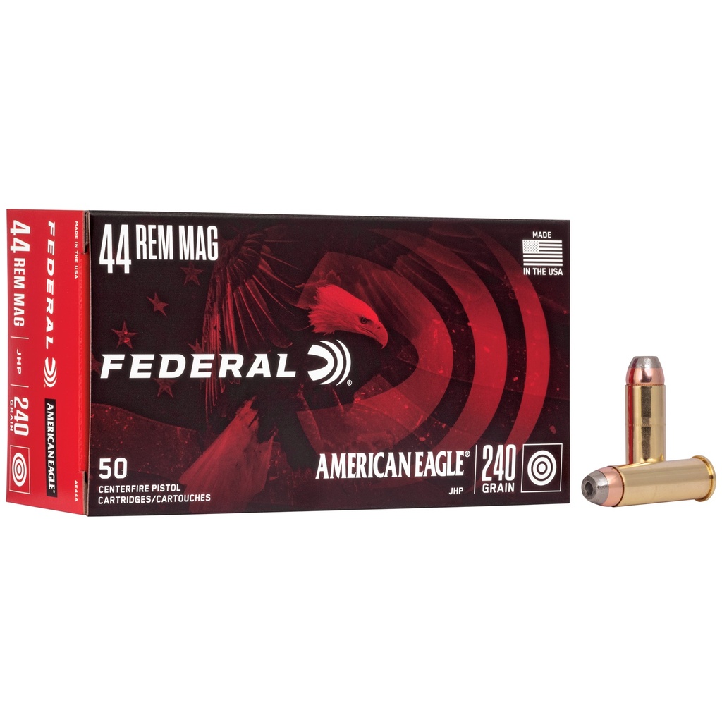 FED AM EAGLE 44MAG 240GR JHP 50/1000