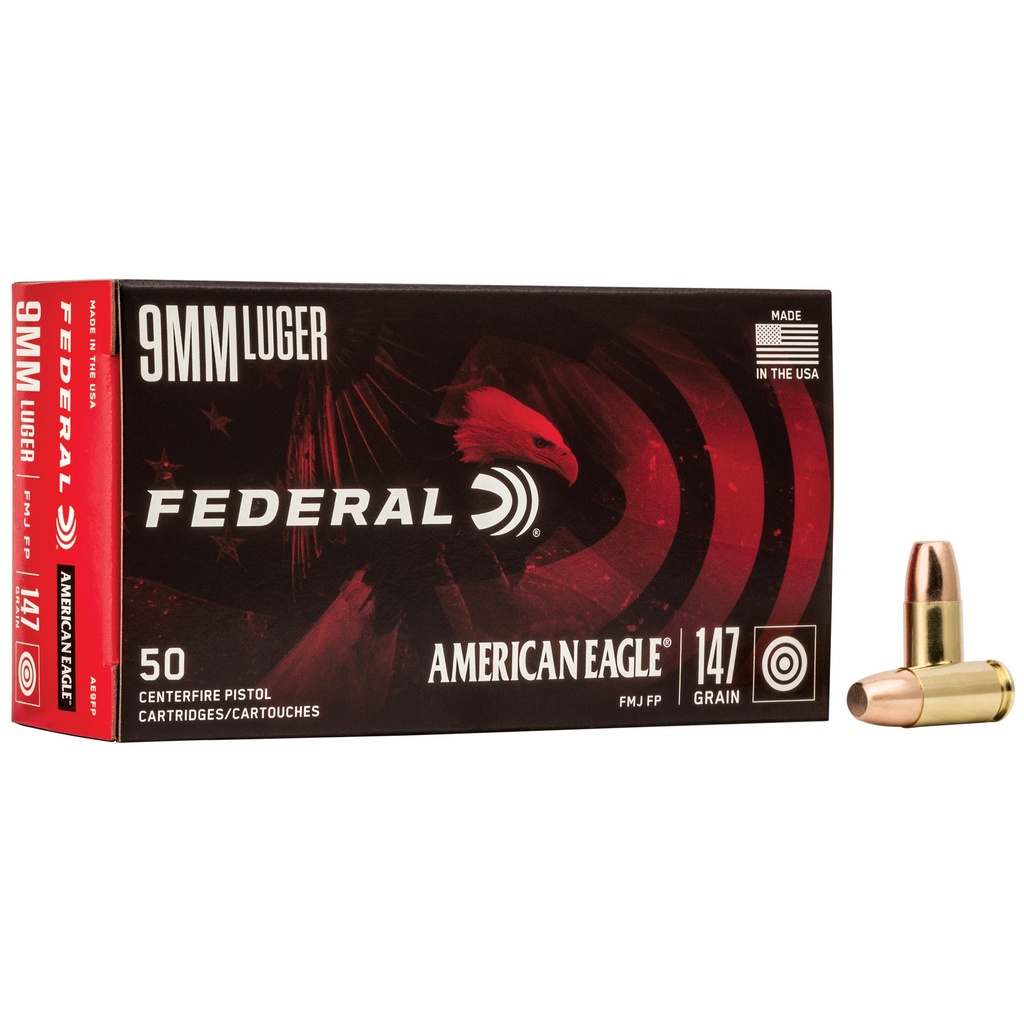 FED AM EAGLE 9MM 147GR FMJ 50/1000