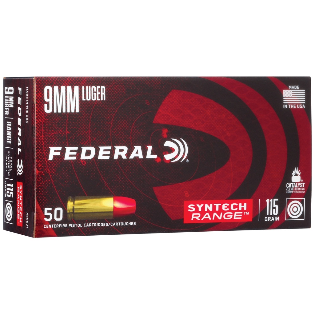 FED SYNTECH 9MM 115GR TSJ 50/500