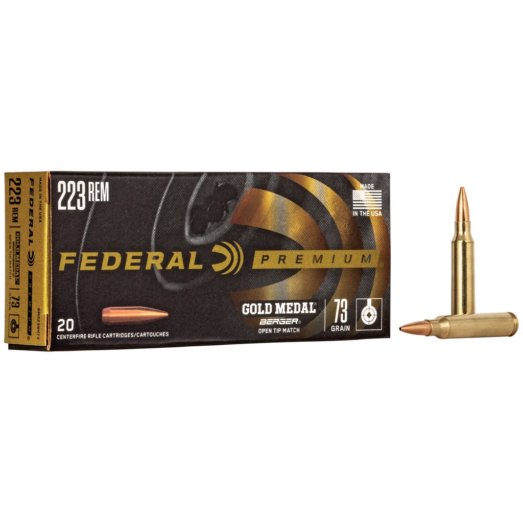 FED GOLD MDL 223REM 73GR BERGER 20