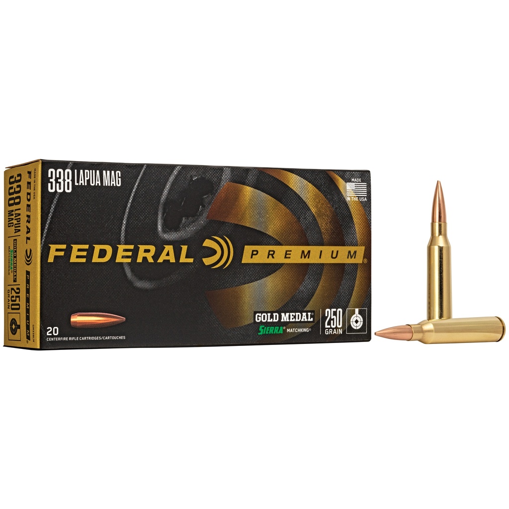 FED GOLD MDL 338LAP 250GR BTHP 20/