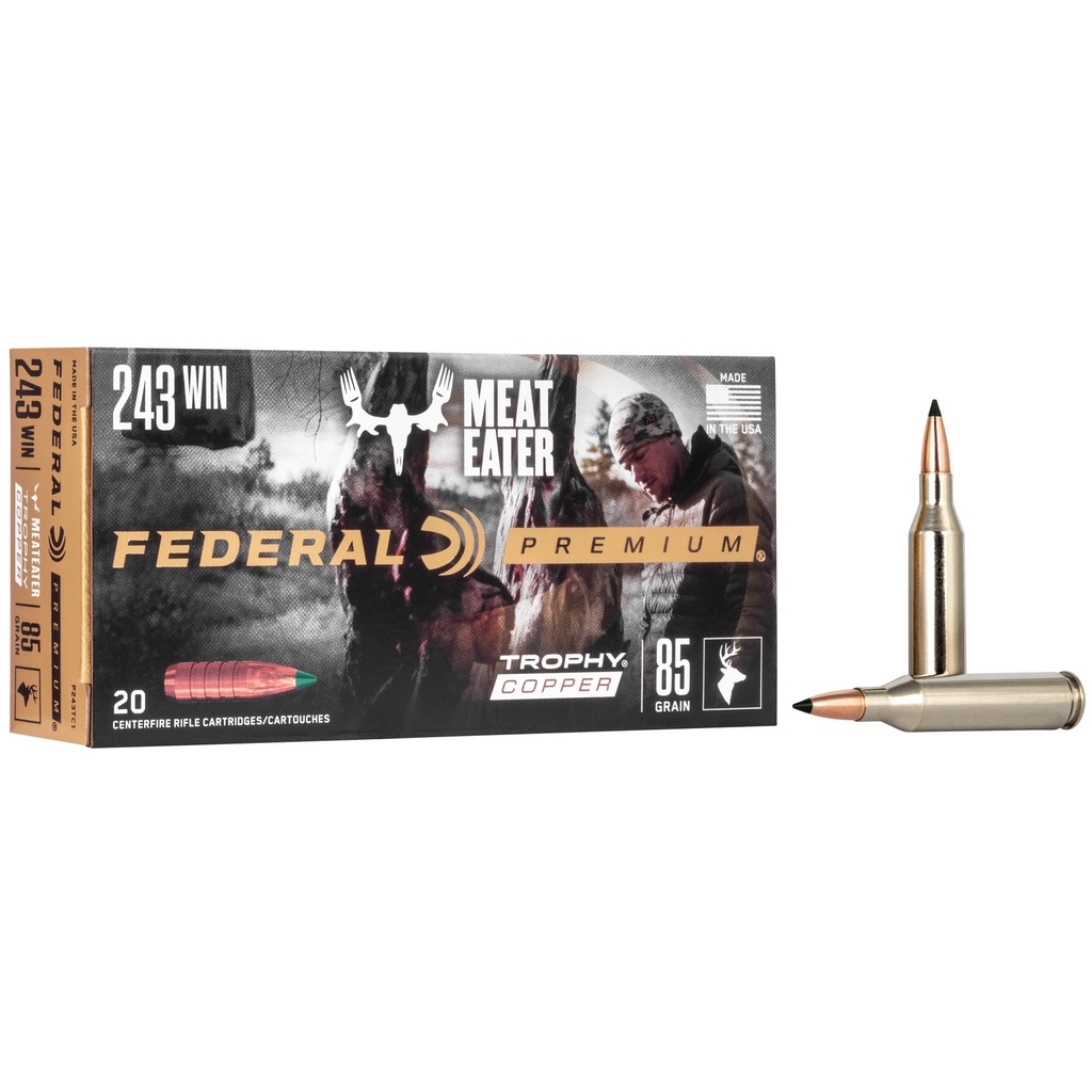 FED PRM 243WIN 85GR TRPHY COPPER 20