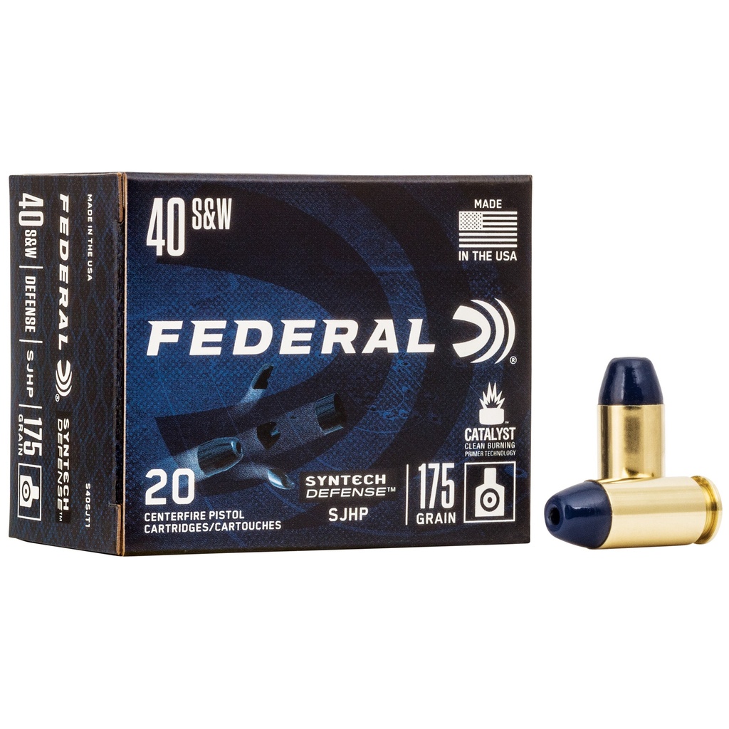 FED SYN DEF 40S&W 175GR SJHP 20/200